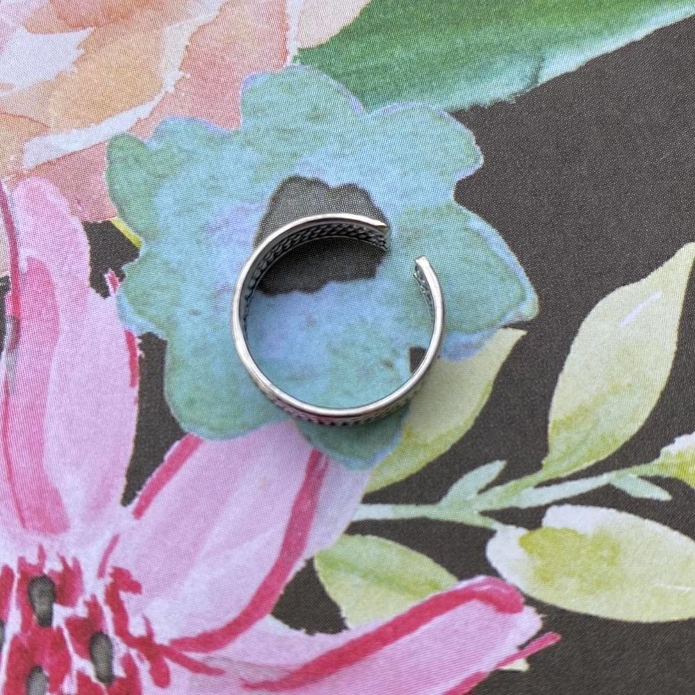 Bali Style Sterling Silver Toe Ring - Picture 3 of 3